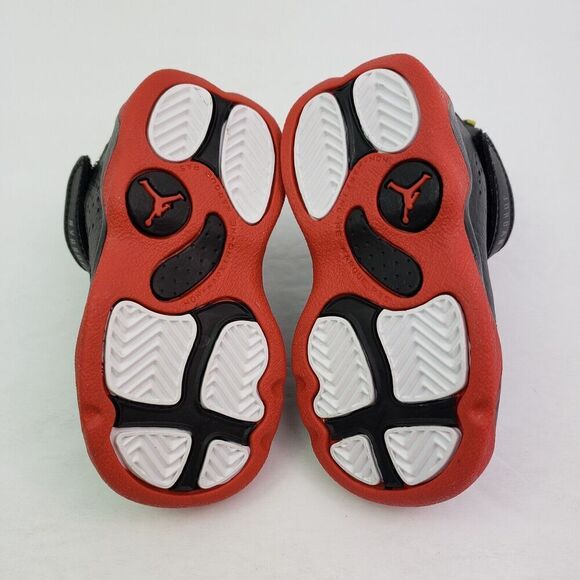 Nike Air Jordan 6 Rings TD Toddler Size 5c Black University Red Sneaker Shoes - Picture 7 of 10